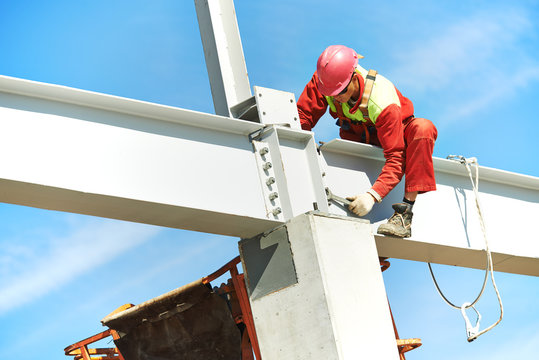 builder millwright worker at construction site