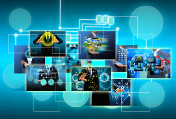 technology and business concept