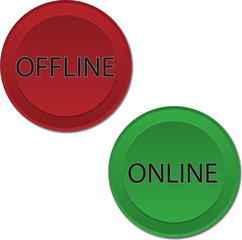 Online Offline buttons