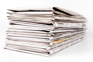 Stack of newspapers