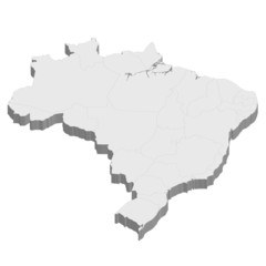 ブラジル　地図　国