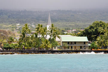 Mokuaikaua church in Kona, Big Island of Hawaii