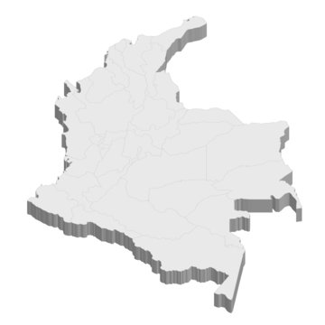 コロンビア　地図　国