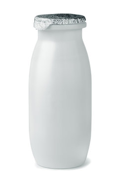 Small plastic yogurt bottle