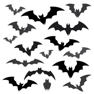Bats and Halloween Icon Sets