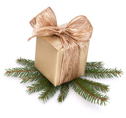 Luxurious gift isolated on white background