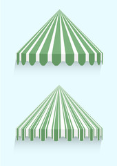 conical awnings