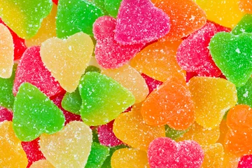 Samtvorhänge Süßigkeiten Colorful fruit candy