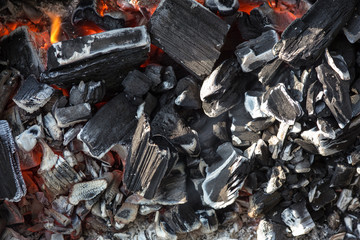 coals close up
