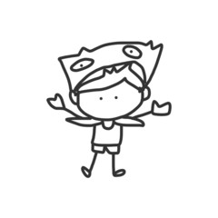 vector sketch halloween cartoon