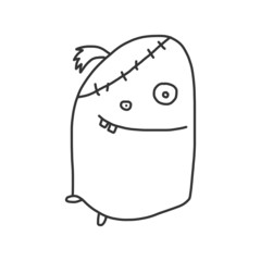 vector sketch halloween cartoon