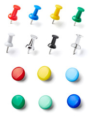 push pin thumbtack paper clip office business