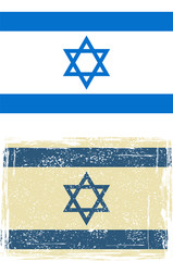 the Israeli grunge flag. Vector