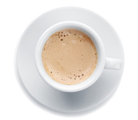 Cup of coffee, isolated on white