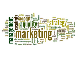Fototapeta premium Conceptual business business word cloud