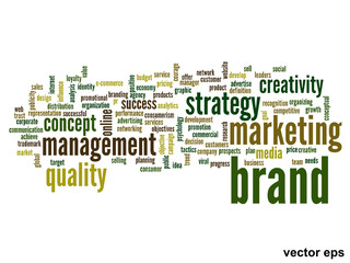 Vector conceptual business business word cloud
