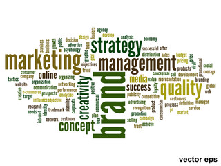 Fototapeta premium Vector conceptual business business word cloud