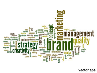 Vector conceptual business business word cloud