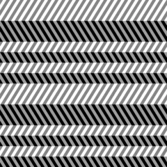 Photo sur Aluminium Zigzag Motif plat sans couture géométrique, illusion 3d.