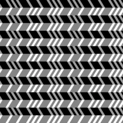 Papier Peint photo Lavable Zigzag Motif plat sans couture géométrique, illusion 3d.