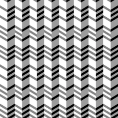 Papier Peint photo Lavable Zigzag Motif plat sans couture géométrique, illusion 3d.