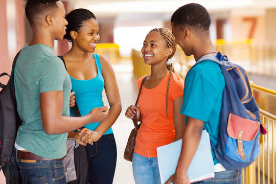 Group Of African American College Students