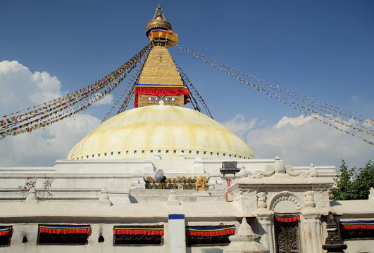 Great stupa of Boudhanath-Bodhnath. Kathmandu-Nepal. 0303