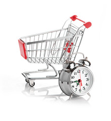Buying time concept with clock