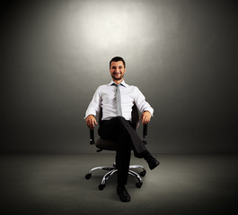 boss sitting on chair