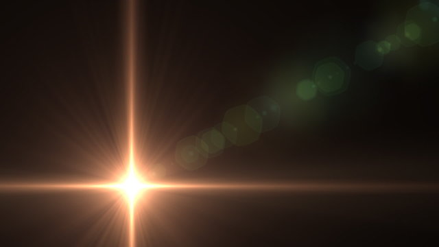 Lens Flares star glow vertical