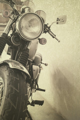 Naklejka premium vintage background Motorcycle