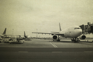 Obraz premium Plane at airport