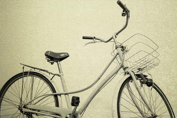 vintage bicycle old background