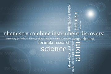 Abstract background chemistry theme
