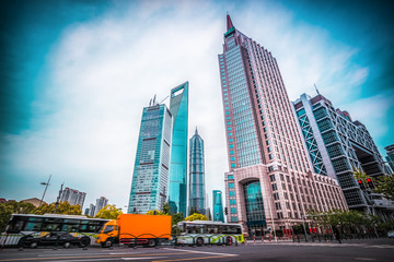 Fototapeta na wymiar Shanghai Century Avenue uliczny