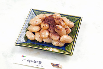 煮豆料理・白花豆のココアパウダー