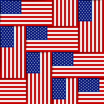 American seamless pattern