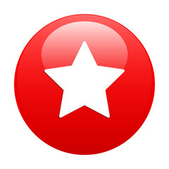 Bouton web favori star icon red