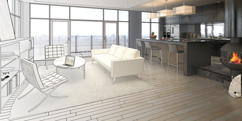 Elegance of a Loft (drawing)