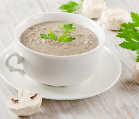 Creamy mushroom soup