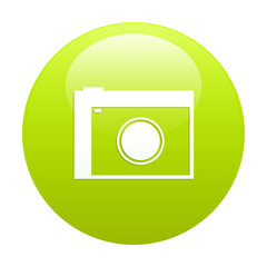 Button web photo icon green