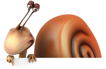 Obraz na płótnie Canvas Fun snail