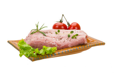Raw pork meat