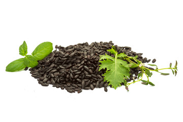 White black rice