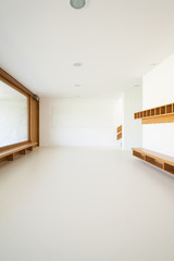new architecture, interior, modern school
