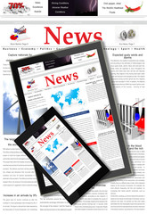 Digital news concept