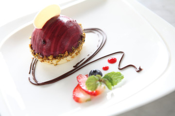 blueberry moose cheese cake