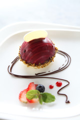 blueberry moose cheese cake