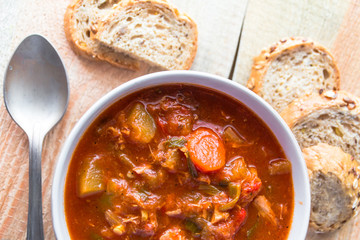 stew zucchini stewed vegetables meat food meal vintage