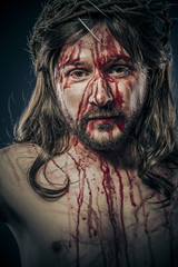 Fototapeta na wymiar Jesus Christ, passion concept, religion picture